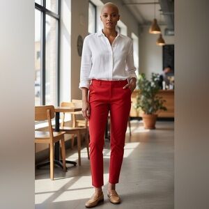 Banana Republic Sloan Pants Sz 2S Red